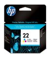 HP 22 - Color (cian, magenta, amarillo) - original - cartucho de tinta - para Deskjet F2185, F2187, F2210, F2235, F2240, F2275, F2280, F2290, F375, F4175, F4190, F4194