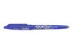Pilot FriXion Ball - Bolígrafo - no permanente - azul - tinta de gel - 0.7 mm - fino - con borrador