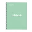 Miquel rius notebook 1 color A4 80 hojas 5x5 90g emotions menta
