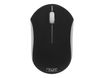 T'nB RUBBY - Ratón - ergonómico - óptico - 3 botones - inalámbrico - 2.4 GHz - receptor inalámbrico USB - negro, plata