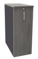 Burocean Tower - Unidad de almacenamiento - 3 baldas - melamine coated particle board - antracita, roble gris