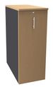 Burocean Tower - Unidad de almacenamiento - 3 baldas - melamine coated particle board - verde haya, antracita