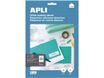 APLI Home - Adhesivo permanente - blanco - 70 x 25.4 mm 330 etiqueta(s) (10 hoja(s) x 33) fichero con eurotaladro - etiquetas