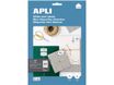 APLI Home - Adhesivo permanente - blanco - 48.5 x 25.4 mm 440 etiqueta(s) (10 hoja(s) x 44) fichero con eurotaladro - etiquetas
