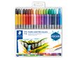 STAEDTLER Design Journey - Marcador de punta gemela - colores surtidos - 0.5-0.8 mm / 3 mm - estrecho / amplio (paquete de 72)