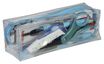 Estuche rectangular School transparente "Especial Examen" - 1 compartimento - azul - Carpentras
