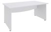 Burocean Dual - Escritorio - rectangular - blanco perla - blanco base