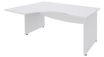 Burocean - Escritorio - forma de L (izquierdo) - blanco perla - antracita base