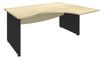 Burocean Dual - Escritorio - en escuadra (derecha) - arce - antracita base