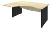 Burocean Dual - Escritorio - forma de L (izquierdo) - arce - antracita base