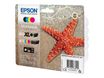 Epson 603 Multipack - Paquete de 4 - negro, amarillo, cián, magenta - original - blíster con alarmas de RF/acústica - cartucho de tinta - para Expression Home XP-2150, 2155, 3150, 3155, 4150, 4155; WorkForce WF-2820, 2840, 2845, 2870