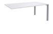 Burocean Aéris - Componente de mesa - rectangular - blanco perla - aluminio base