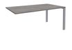 Burocean Aéris - Componente de mesa - rectangular - roble gris - aluminio base