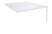 Burocean Aéris - Componente de mesa - rectangular - blanco perla - blanco base