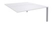 Burocean Aéris - Componente de mesa - rectangular - blanco perla - aluminio base