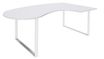 Burocean Urban Manager - Escritorio - en escuadra (derecha) - blanco perla - blanco perla base