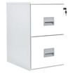 Pierre Henry Soho - Armario de relleno vertical - 2 cajones - acero - blanco