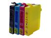 SWITCH - Paquete de 4 - negro, amarillo, cián, magenta - compatible - cartucho de tinta - para Epson Stylus Photo R240, R245, RX420, RX425, RX520