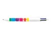"BIC 4 Colours Decors - Bolígrafo  de 4 colores - negro, rojo, azul, verde - 1 mm - medio - retractil"