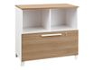 Gautier office Sunday - Low storage unit - madera aglomerada - blanco, roble
