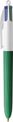BIC 4 Colores MADERA - Bolígrafo 4 colores - cuerpo verde