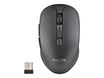 NGS Evo - Ratón - recargable - diestro - óptico - 6 botones - inalámbrico - 2.4 GHz - receptor inalámbrico USB - rust black - caja para colgar