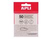 APLI - Transparent notes - 75 x 75 mm - 50 hojas - blanco
