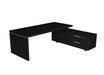 Artarredi Flora - Escritorio - rectangular - negro ceniza - negro ceniza base