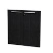Artarredi Flora - Juego de puertas de estantería - 2 Puertas - negro ceniza