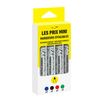 Les Prix Mini - Pack de 4 Marcadores borrables - colores surtidos - punta ancha