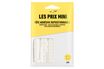 Les Prix Mini - Pack de 80 notas adhesivas reposicionables - blanco