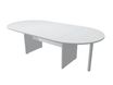 Artarredi Presto - Mesa - oval - blanco - aluminum epoxy base