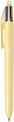 BIC 4 COLORES - Bolígrafo 4 colores - 1 mm - pastel amarillo