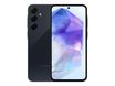 Samsung Galaxy A55 - 5G smartphone - SIM doble - RAM 8 GB / Memoria interna 128 GB - microSD slot - pantalla OLED - 6.6" - 2340 x 1080 píxeles (120 Hz) - 3 x cámaras traseras 50 MP, 12 MP, 5 MP - front camera 32 MP - awesome navy