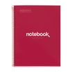 Miquel rius notebook 1 color A4 80 hojas 5x5 90g emotions rojo
