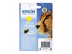 Epson T0714 - 5.5 ml - amarillo - original - cartucho de tinta - para Stylus DX9400, SX115, SX210, SX215, SX218, SX415, SX515, SX610; Stylus Office BX310, BX610