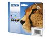 Epson T0715 Multipack - Paquete de 4 - 23.9 ml - negro, amarillo, cián, magenta - original - cartucho de tinta - para Stylus DX9400, SX115, SX210, SX215, SX218, SX415, SX515, SX610; Stylus Office BX310, BX610