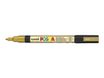 POSCA PC-3M - Marcador - permanente - oro - tinta pigmentada al agua - 0.9-1.3 mm - fino