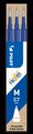 Pilot - Relleno - no permanente - azul - tinta de gel termosensible - 0.7 mm - medio (paquete de 3) - para FriXion Ball