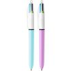 BIC 4 Colours FUN - Bolígrafo  de 4 colores - 1 mm - medio - retractil