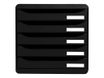 Exacompta BIG-BOX PLUS Classic - Armario de cajones - 5 cajones - para A4 Plus - negro