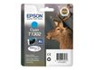 Epson T1302 - 10.1 ml - cián - original - blíster con alarmas de RF/acústica - cartucho de tinta (alternativa para: Epson T1302) - para Stylus Office BX630, BX635, BX935; WorkForce WF-3010, 3520, 3530, 3540, 7015, 7515, 7525