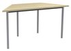 Burocean - Mesa - trapecio - arce - gris aluminio base