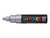 POSCA PC-8K - Marcador - plata - tinta pigmentada al agua - 8 mm - amplio