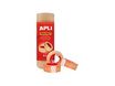 APLI cinta de oficina - 19 mm x 33 m - transparente (paquete de 8)