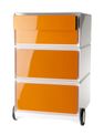 Paperflow - Pedestal - móvil - 4 cajones - naranja