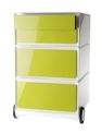 Paperflow - Pedestal - móvil - 4 cajones - verde