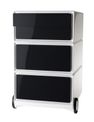 Paperflow - Pedestal - móvil - 4 cajones - negro