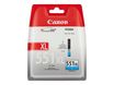 Canon CLI-551C XL - 11 ml - Alto rendimiento - cián - original - depósito de tinta - para PIXMA iP8750, iX6850, MG5550, MG5650, MG5655, MG6450, MG6650, MG7150, MG7550, MX725, MX925