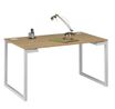 Gautier office Sunday - Mesa - rectangular - roble - RAL 9003, epoxy blanco base